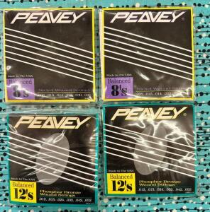 (4)- PEAVEY GUITAR STRINGS