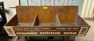 MUSIC MINUS ONE SHEET MUSIC DISPLAY RACK