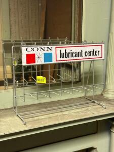 VINTAGE CONN LUBRICANT CENTER DISPLAY RACK