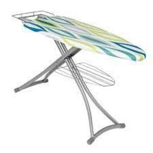 DESCRIPTION: (1) MESH IRONING BOARD BRAND/MODEL: HONEY CAN DO #BRD-08953 INFORMATION: BLUE/GREEN/WHITE SIZE: COMES WITH IRON REST RETAIL$: $86.86 EA Q