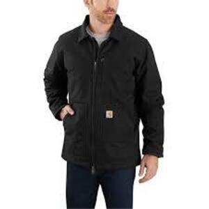 DESCRIPTION: (1) FULL SWING RELAXED LOOSE FIT JACKET BRAND/MODEL: CARHARTT #OC4293-M INFORMATION: BLACK SIZE: LARGE RETAIL$: $130.99 EA QTY: 1