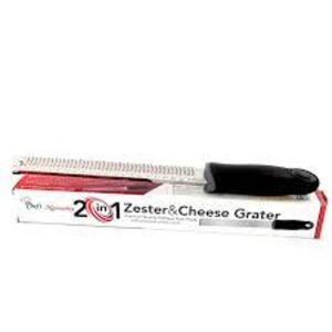 DESCRIPTION: (6) ZESTER AND CHEESE GRATER BRAND/MODEL: CHEF'S NECESSITIES RETAIL$: $10.00 EA QTY: 6