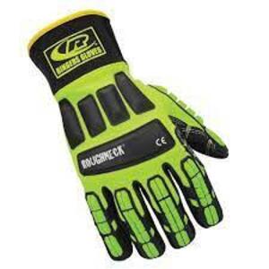 DESCRIPTION: (4) ROUGHNECK DURABLE WORK GLOVES BRAND/MODEL: RINGERS GLOVES INFORMATION: SAFETY GREEN SIZE: SIZE SMALL RETAIL$: $38.99 PER PAIR QTY: 4