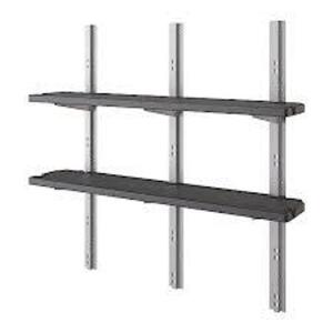 DESCRIPTION: (3) SHELF KIT BRAND/MODEL: SUNCAST #15X397 INFORMATION: BLACK SIZE: 11-1/2" X 53-3/4" X 40" RETAIL$: $72.44 EA QTY: 3