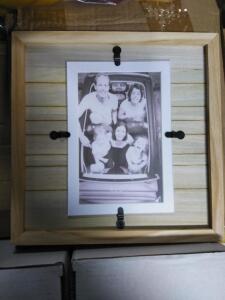 DESCRIPTION: (5) PICTURE FRAMES INFORMATION: HOLDS 4 X 6 PHOTOS SIZE: WOOD LOOK RETAIL$: $20.00 EA QTY: 5