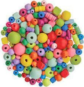 DESCRIPTION: (4) ARTS AND CRAFTS BEADS BRAND/MODEL: BRIGHT CREATIONS INFORMATION: MULTIPLE SIZES, WOODEN BEADS RETAIL$: $19.99 EA QTY: 4