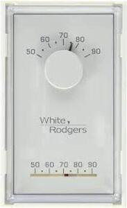 DESCRIPTION: (1) HEATING COOLING THERMOSTAT BRAND/MODEL: WHITE RODGERS #1E56N-444 RETAIL$: $33.33 EA QTY: 1