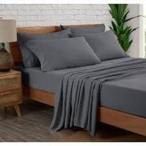 DESCRIPTION: (1) SOFT MICROFIBER SHEET SHET BRAND/MODEL: MAINSTAYS INFORMATION: GREY SIZE: FULL RETAIL$: $20.00 EA QTY: 1