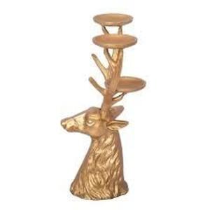 DESCRIPTION: (1) CANDLE HOLDER BRAND/MODEL: MY TEXAS HOUSE INFORMATION: DEER RETAIL$: $29.98 EA QTY: 1