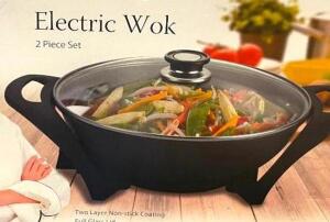 CHEFVENTIONS 2PC ELECTRIC WOK SET RETAILS FOR $49.99