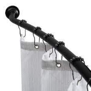 DESCRIPTION: (1) CURVED SHOWER ROD BRAND/MODEL: BATH BLISS INFORMATION: BLACK SIZE: 42-72 RETAIL$: $35.00 EA QTY: 1