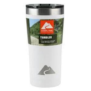 DESCRIPTION: (2) VACUUM INSULATED STAINLESS STEEL TUMBLER BRAND/MODEL: OZARK TRAIL #803-381-151 INFORMATION: WHITE SIZE: 22 OZ RETAIL$: $8.97 EA QTY: