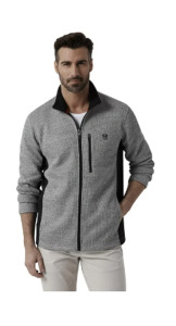 DESCRIPTION: (1) FULL ZIP FLEECE JACKET BRAND/MODEL: CHAPS INFORMATION: LIGHT GREY HETHER SIZE: LARGE RETAIL$: $35.00 EA QTY: 1