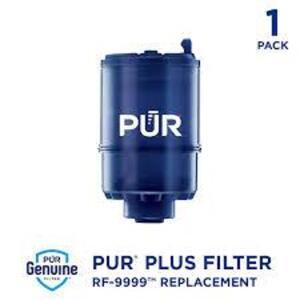 DESCRIPTION: (1) FAUCET FILTER BRAND/MODEL: PUR PLUS INFORMATION: RF-9999 RETAIL$: $27.95 EA QTY: 1