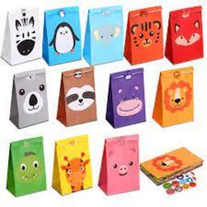 DESCRIPTION: (1) CASE OF (32) SETS OF KRAFT PARTY FAVOR BAGS` BRAND/MODEL: NEZYO RETAIL$: $16.99 PER PACK QTY: 1