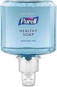 DESCRIPTION: (2) HEALTHY SOAP GENTLE AND FREE FOAM BRAND/MODEL: PURELL SIZE: 1200 ML RETAIL$: $25.00 EA QTY: 2