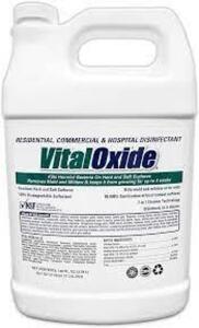 DESCRIPTION: (1) DISINFECTANT BRAND/MODEL: VITAL OXIDE SIZE: 1 GALLON RETAIL$: $30.00 EA QTY: 1