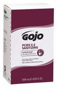 DESCRIPTION: (4) PCMX E2 SANITIZING LOTION SOAP BRAND/MODEL: GOJO SIZE: 2000 ML RETAIL$: $25.00 EA QTY: 4