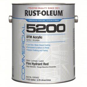 DESCRIPTION: (1) DTM ACRYLIC BRAND/MODEL: RUST-OLEUM #5H924 INFORMATION: FIRE HYDRANT RED SIZE: 1 GALLON RETAIL$: $83.36 EA QTY: 1