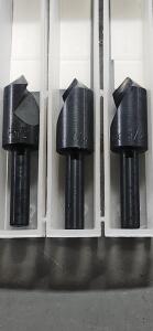 DESCRIPTION: (3) HSS 100* COUNTERSINKS BRAND/MODEL: MA FORD 01053321 SIZE: 1/2" HEAD DIA RETAIL$: $15.16 QTY: 3