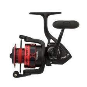 DESCRIPTION: (3) SPINNING REEL BRAND/MODEL: PENN FIERCE #HT-100 INFORMATION: RED AND BLACK SIZE: 2500 RETAIL$: $89.95 EA QTY: 3