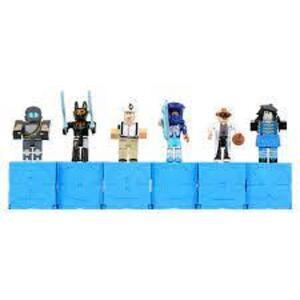 DESCRIPTION: (4) PACKS OF (6) MYSTER FIGURE SET BRAND/MODEL: ROBLOX INFORMATION: BLUE MYSTERY CUBE RETAIL$: $49.99 PER PACK QTY: 4