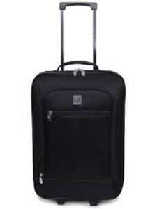 DESCRIPTION: (1) CARRYON, UPRIGHT LUGGAGE BAG BRAND/MODEL: PROTEGE INFORMATION: BLACK SIZE: 18" RETAIL$: $27.88 EA QTY: 1