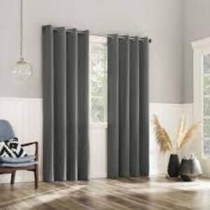 DESCRIPTION: (2) CURTAIN PANELS BRAND/MODEL: NO 918 INFORMATION: GRAY SIZE: 40" X 84" RETAIL$: $36.00 EA QTY: 2