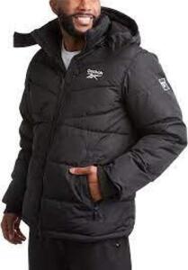 DESCRIPTION: (1) COAT BRAND/MODEL: REEBOK INFORMATION: BLACK HEATHER #OMZZR3 SIZE: MEDIUM RETAIL$: $69.99 EA QTY: 1