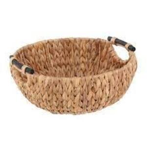 DESCRIPTION: (1) WOVEN BASKET BRAND/MODEL: MAINSTAYS INFORMATION: NATURAL RETAIL$: $11.79 EA QTY: 1