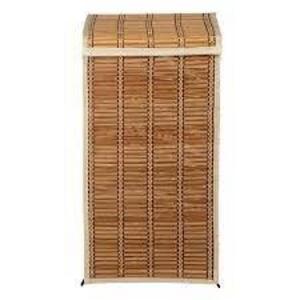 DESCRIPTION: (1) TALL WICKER HAMPER BRAND/MODEL: HONEY CAN DO #HMP-01619 INFORMATION: NATURAL BAMBOO RETAIL$: $57.89 EA QTY: 1