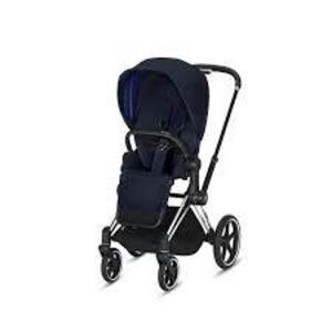 DESCRIPTION: (1) CAR SEAT FRAME AND SEAT STROLLER BRAND/MODEL: CYBEX INFORMATION: BLACK SIZE: PRIAM RETAIL$: $849.95 EA QTY: 1