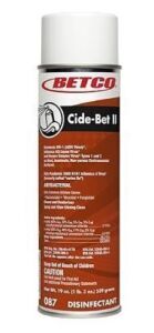 DESCRIPTION: (6) FOAMING DISINFECTANT BRAND/MODEL: BETCO CIDE-BET 2 SIZE: 19 OZ RETAIL$: $13.00 EA QTY: 6