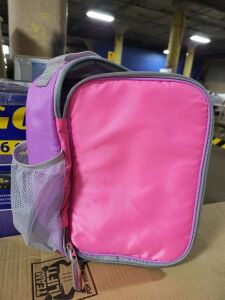 DESCRIPTION: (1) LUNCHBOX INFORMATION: PINK AND PURPLE RETAIL$: $8.15 EA QTY: 1