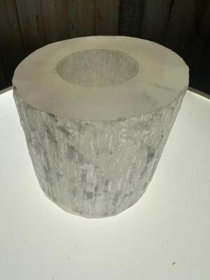 SELENITE CANDLE HOLDER