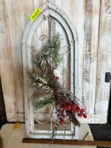 30"X12" WOODEN WINDOW DECOR