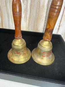 (2)- COCA-COLA BRASS BELLS