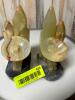 PAIR OF ONYX BOOK ENDS