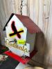 CARDINALS METAL BIRDHOUSE - 2