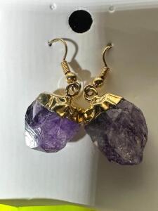 AMETHYST EARRING PAIR