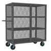 DESCRIPTION: (1) WELDED MESH SECURITY CART WITH ADJUSTABLE SHELVES BRAND/MODEL: DURHAM MFG/HTL-2448-DD-3-6PU-95 INFORMATION: DAMAGES, MUST COME INTO I