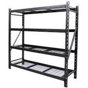 DESCRIPTION: (1) HEAVY DUTY INDUSTRIAL STORAGE RACK BRAND/MODEL: MEMBERS MARK INFORMATION: BLACK SIZE: 77" W X 24" D X 72" H RETAIL$: $229.99 EA QTY: