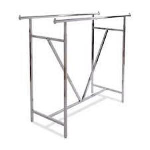 DESCRIPTION: (1) CLOTHING RACK BRAND/MODEL: ECONOCO # #LNBBE INFORMATION: STAINLESS SIZE: 54" X 66 RETAIL$: $180.95 EA QTY: 1