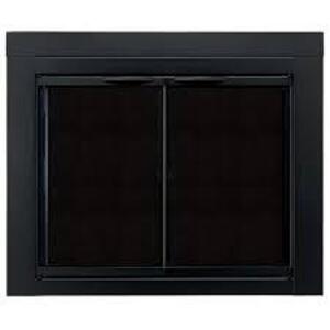 DESCRIPTION: (1) GLASS FIRESCREEN DOOR BRAND/MODEL: ALPINE #AN-1011 INFORMATION: BLACK SIZE: MEDIUM RETAIL$: $330.95 EA QTY: 1