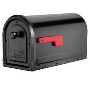 DESCRIPTION: (1) MAILBOX, NO POST INCLUDED BRAND/MODEL: ARCHITECTURAL MAILBOXES INFORMATION: BLACK SIZE: CLASSIC RETAIL$: $49.93 EA QTY: 1