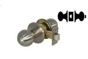 DESCRIPTION: (2) DOOR KNOB HARDWARE SET UP BRAND/MODEL: TA #DL-HVB40-US32D INFORMATION: US32D SIZE: 1-5/8" - 2" RETAIL$: $31.47 EA QTY: 2