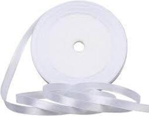 DESCRIPTION: (9) ROLLS OF CRAFT RIBBON INFORMATION: WHITE RETAIL$: $12.99 EA QTY: 9