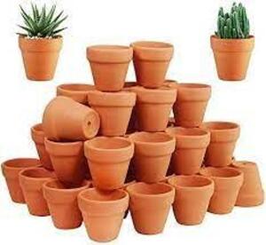 DESCRIPTION: (4) BOXES OF (10) MINI FLOWER POTS BRAND/MODEL: TERRA COTTA INFORMATION: BROWN SIZE: MINI RETAIL$: $28.99 EA QTY: 4