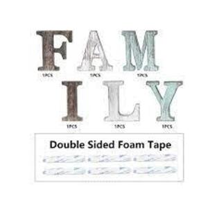 DESCRIPTION: (3) FAMILY SIGNS BRAND/MODEL: SEPARATE LETTERS INFORMATION: WOODEN RETAIL$: $17.20 EA QTY: 3