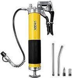 DESCRIPTION: (2) GREASE GUN BRAND/MODEL: BUILT INDUSTRIAL INFORMATION: YELLOW AND BLACK RETAIL$: $24.97 ea QTY: 2